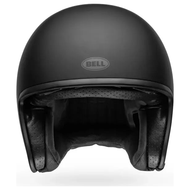 Bell TX-501 Solid ECE 22.06 Matt Black open-face motorcycle helmet, right side profile view