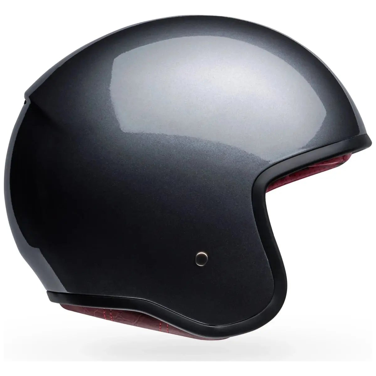 Bell TX-501 Solid ECE 22.06 Starship Grey open-face motorcycle helmet, left side profile view