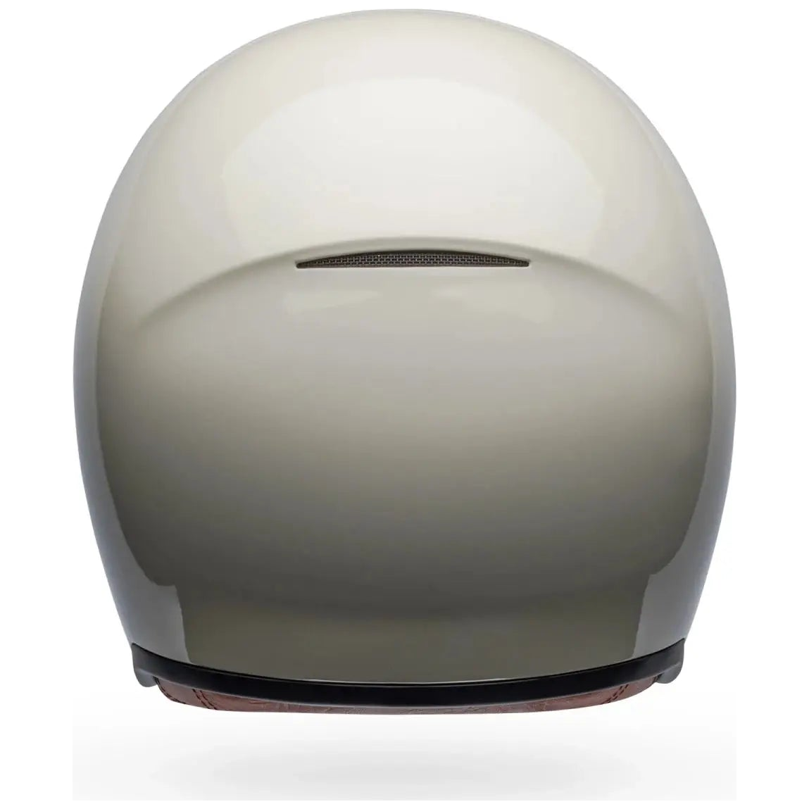 Bell TX-501 Solid ECE 22.06 Vintage White open-face motorcycle helmet, rear view