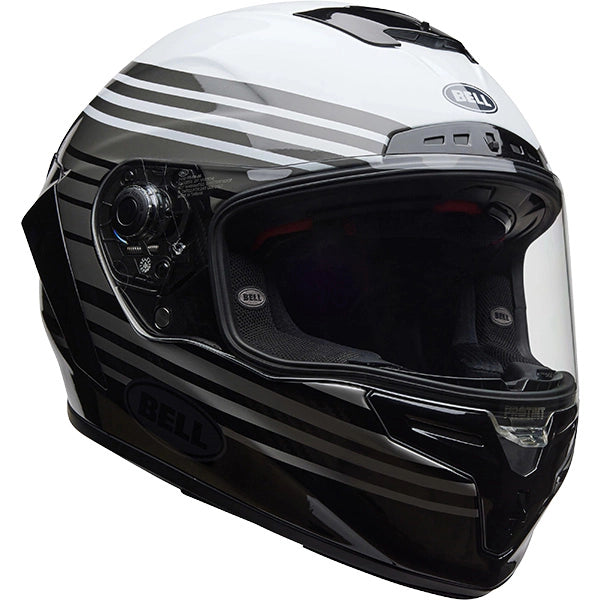 Bell Race Star DLX Flex Dash ECE 22.06 Gloss White / Black  - FREE UK Shipping, FREE 365 Day Returns | Moto Central