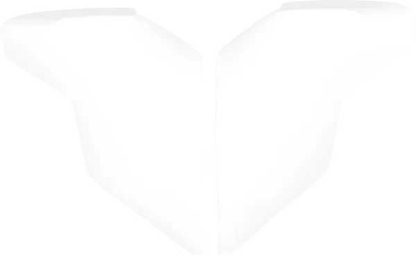 Icon Ultraflite Helmet Side Plate Gloss White - FREE UK Shipping, FREE 365 Day Returns | Moto Central