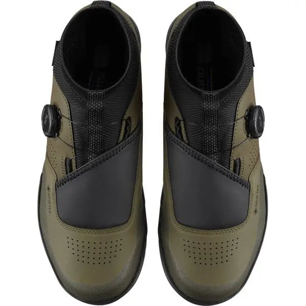 Shimano GF8 (GF800) Gore-Tex Shoes Khaki - FREE UK Shipping, FREE 365 Day Returns | Moto Central