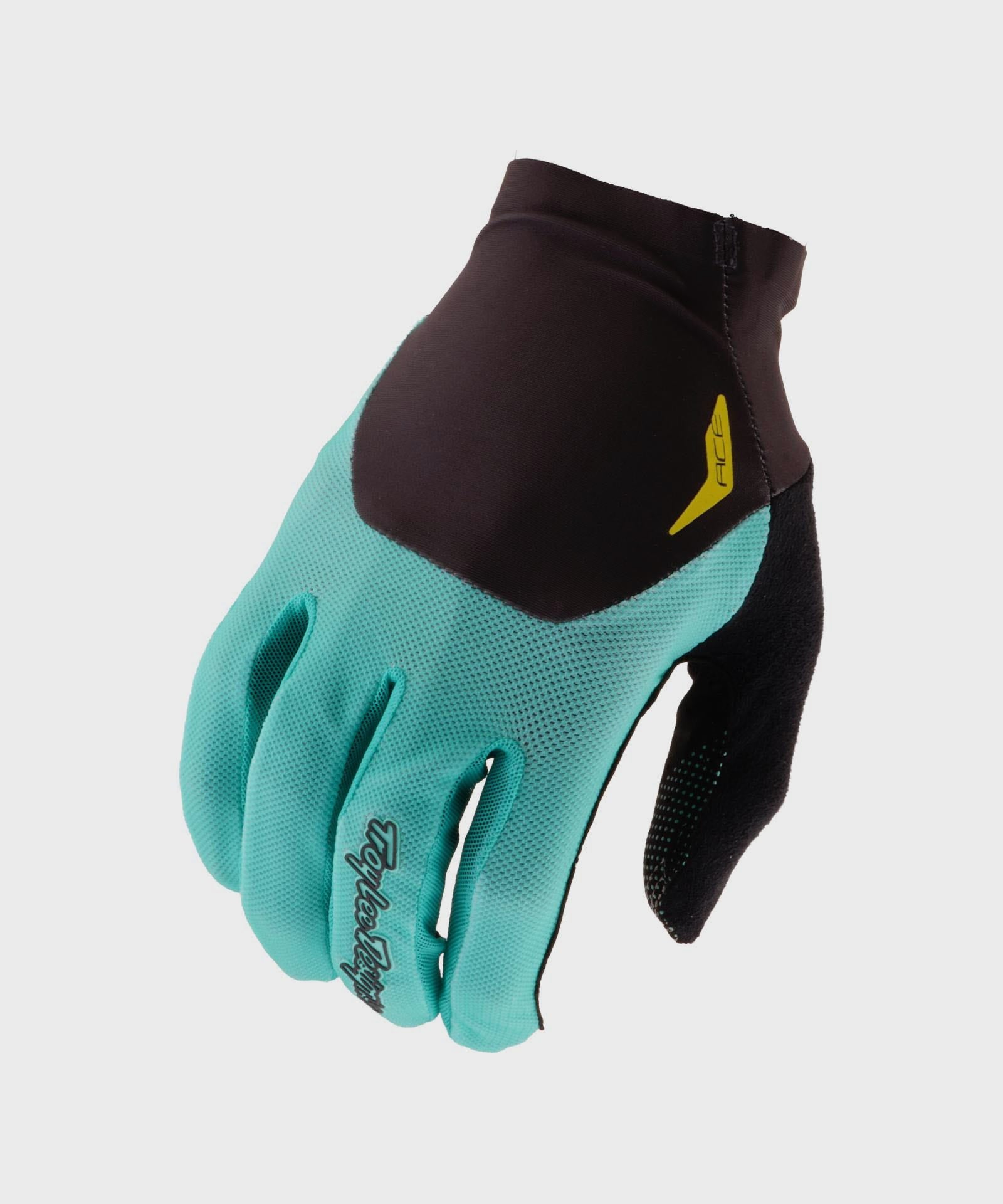 Troy Lee Designs Ace Cycle Gloves Solid Real Teal - FREE UK Shipping, FREE 365 Day Returns | Moto Central