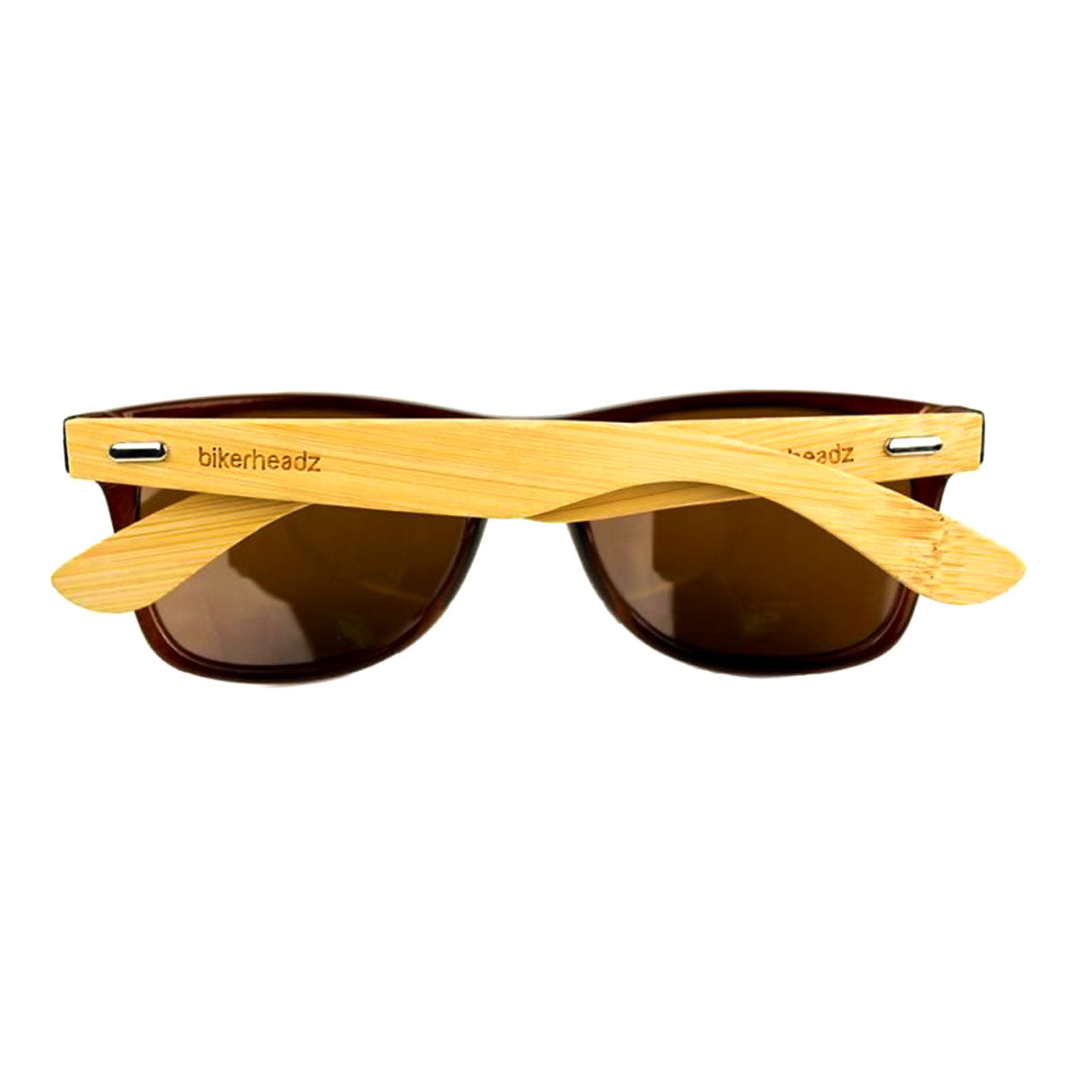 Bikerheadz Polarised Sunglasses Eco Wood Brown