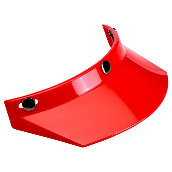 Biltwell Moto Visor Red, motorcycle helmet visor, side view