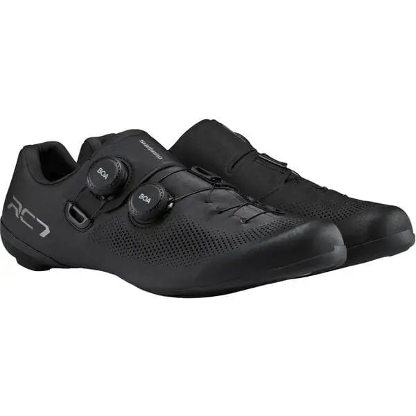 Shimano RC7 (RC703) Shoes Black - FREE UK Shipping, FREE 365 Day Returns | Moto Central