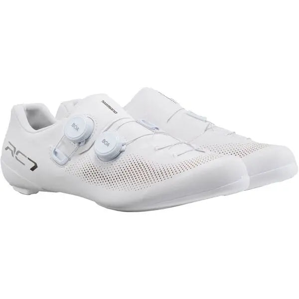 Shimano RC7 (RC703) Shoes White - FREE UK Shipping, FREE 365 Day Returns | Moto Central