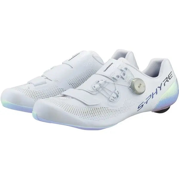 Shimano S-Phyre RC9 PWR (RC903P) Shoes White - FREE UK Shipping, FREE 365 Day Returns | Moto Central