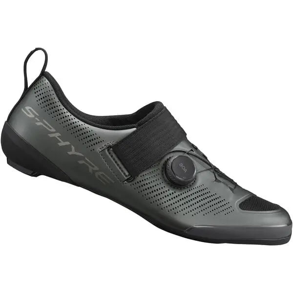 Shimano S-Phyre TR9 (TR903) Shoes Matt Gunmetal - FREE UK Shipping, FREE 365 Day Returns | Moto Central