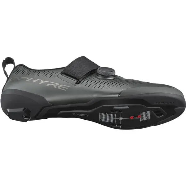 Shimano S-Phyre TR9 (TR903) Shoes Matt Gunmetal - FREE UK Shipping, FREE 365 Day Returns | Moto Central