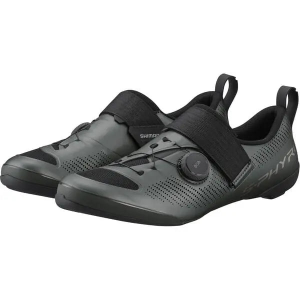 Shimano S-Phyre TR9 (TR903) Shoes Matt Gunmetal - FREE UK Shipping, FREE 365 Day Returns | Moto Central