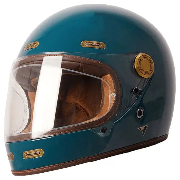 ByCity Roadster 3 Blue full-face motorcycle helmet, front view