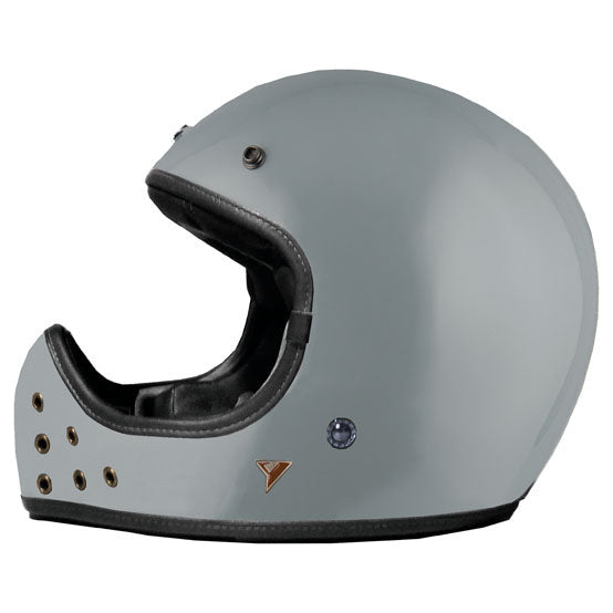 ByCity The Rock Grey, full-face motorcycle helmet, left side view
