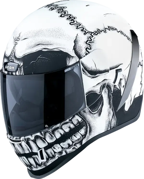 Icon Airform Crestfallen MIPS White - FREE UK Shipping, FREE 365 Day Returns | Moto Central