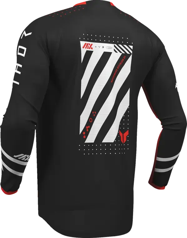 Thor Launchmode Futura Jersey Black / Red - FREE UK Shipping, FREE 365 Day Returns | Moto Central