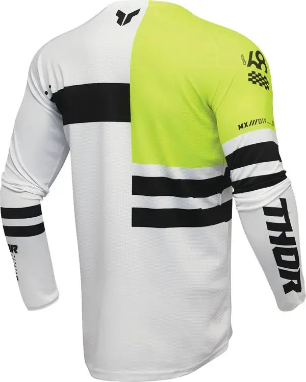 Thor Launchmode Dozer Jersey Acid / Black / Fluo Yellow - FREE UK Shipping, FREE 365 Day Returns | Moto Central