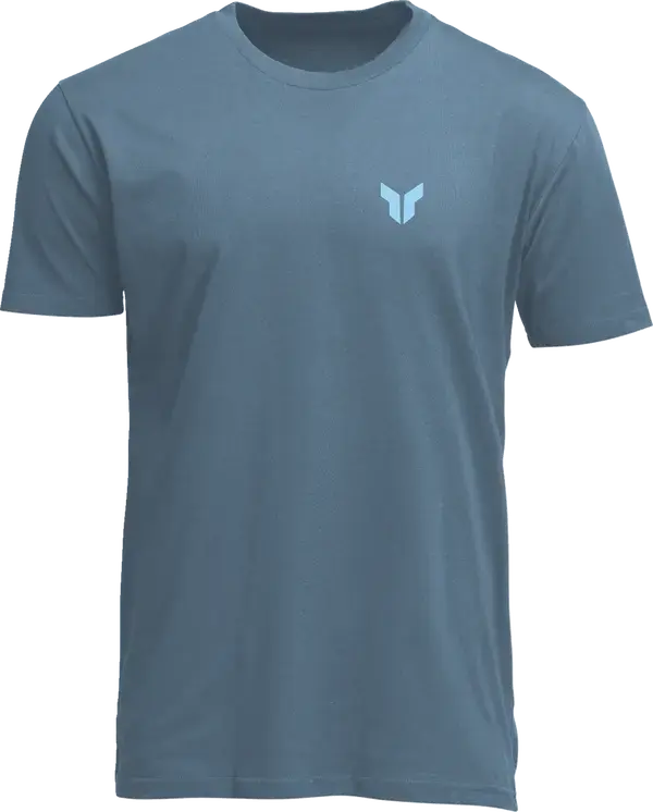 Thor Futura T-Shirt Petrol Blue - FREE UK Shipping, FREE 365 Day Returns | Moto Central