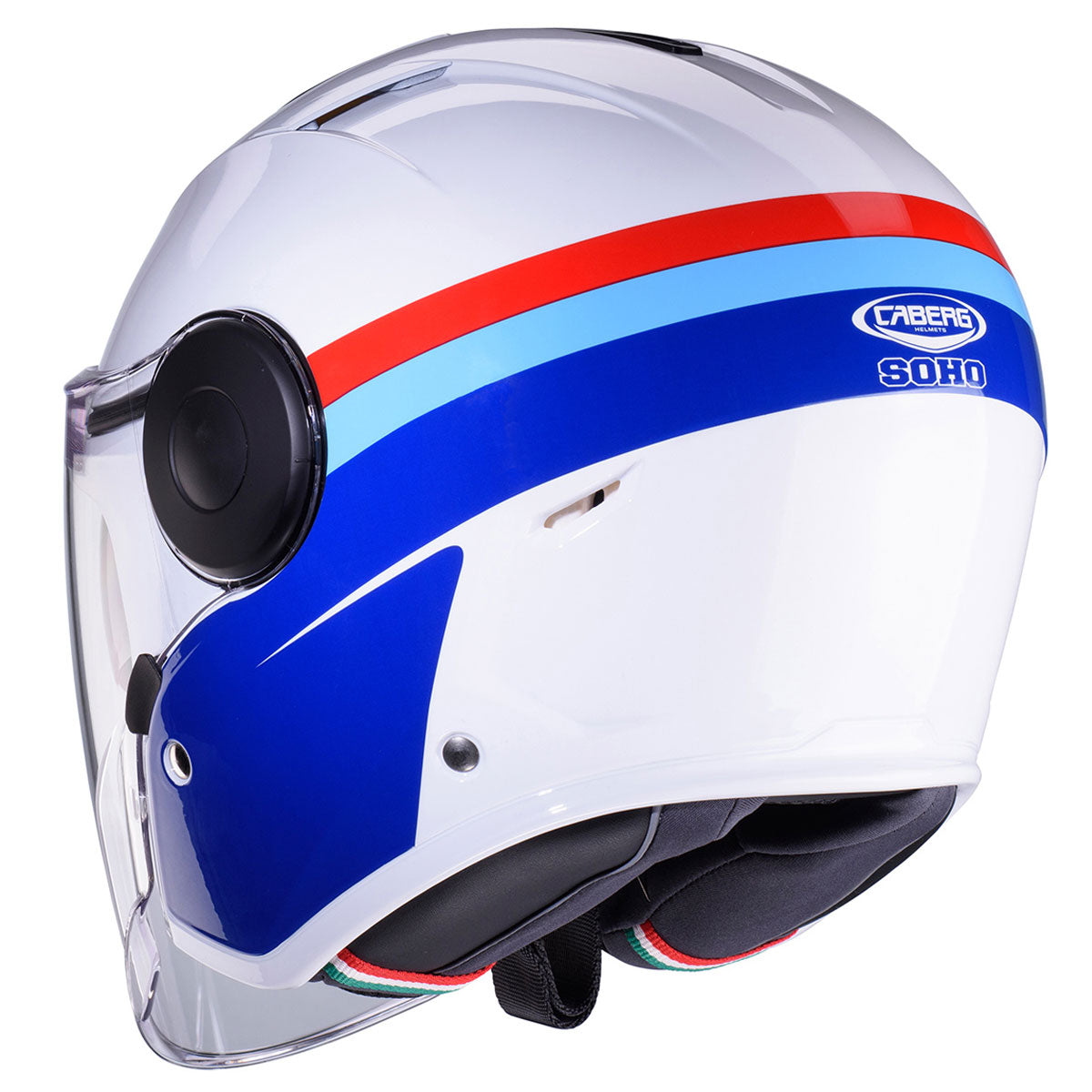 Caberg Soho Zephyr Matt White / Blue / Red