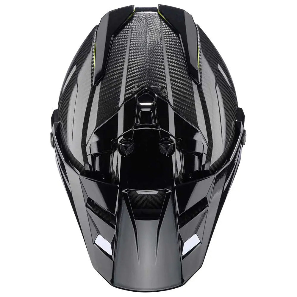 Caberg Tanami Carbon Black, top-rear view
