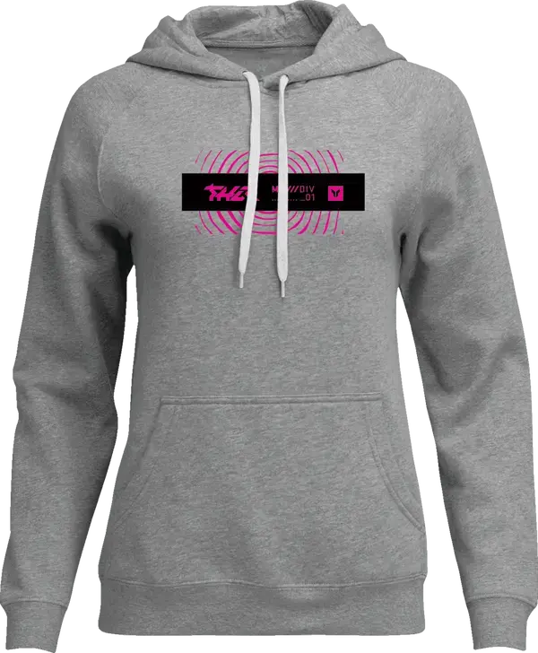 Thor Ladies Mind Control Pullover Hoodie Heather Grey - FREE UK Shipping, FREE 365 Day Returns | Moto Central