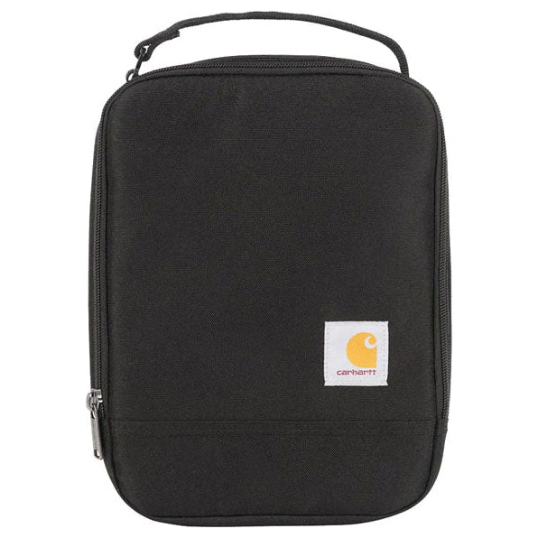 Carhartt Insulated Lunch Cooler Black front view on a white background