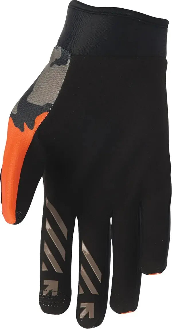 Thor Launchmode Hunter Textile Gloves Orange / Brown - FREE UK Shipping, FREE 365 Day Returns | Moto Central