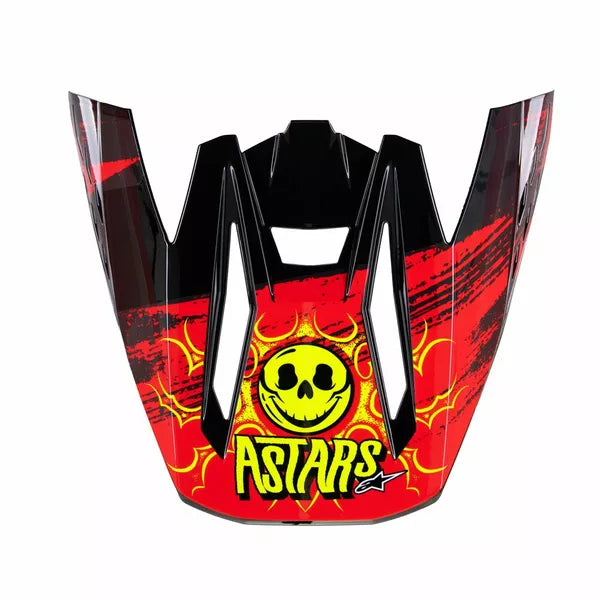 Alpinestars Supertech M5 Rash MX Helmet Peak Red / Grey FREE 365 Day Returns, FREE UK Delivery | Moto Central