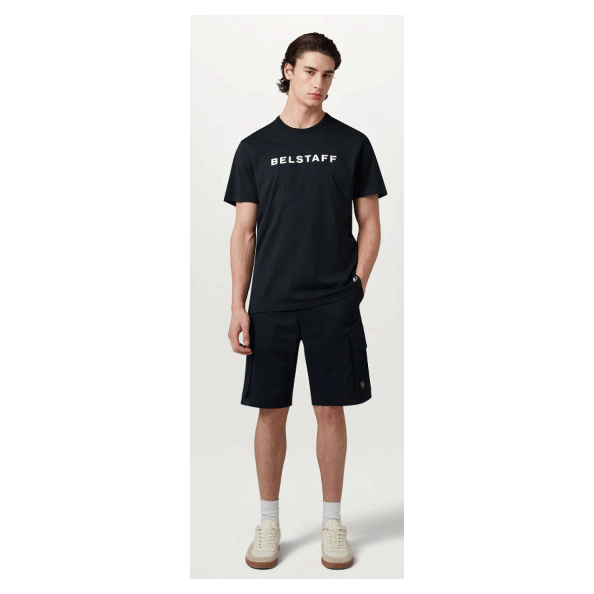 Belstaff Logo T-Shirt Dark Ink FREE UK Delivery, FREE 365 Day Returns | Moto Central