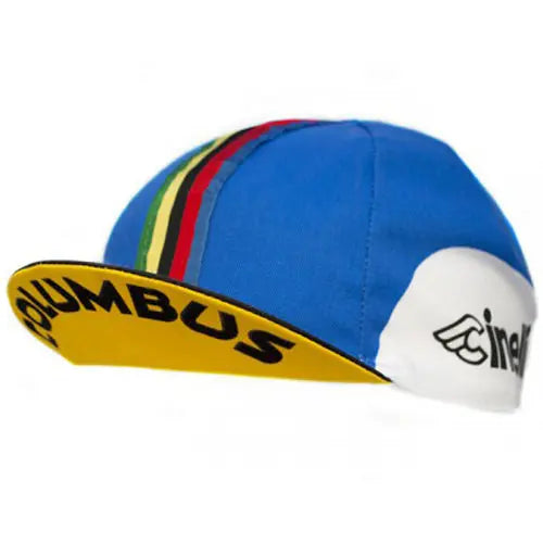 Cinelli Bassano 85 Cap Blue - FREE UK Shipping, FREE 365 Day Returns | Moto Central