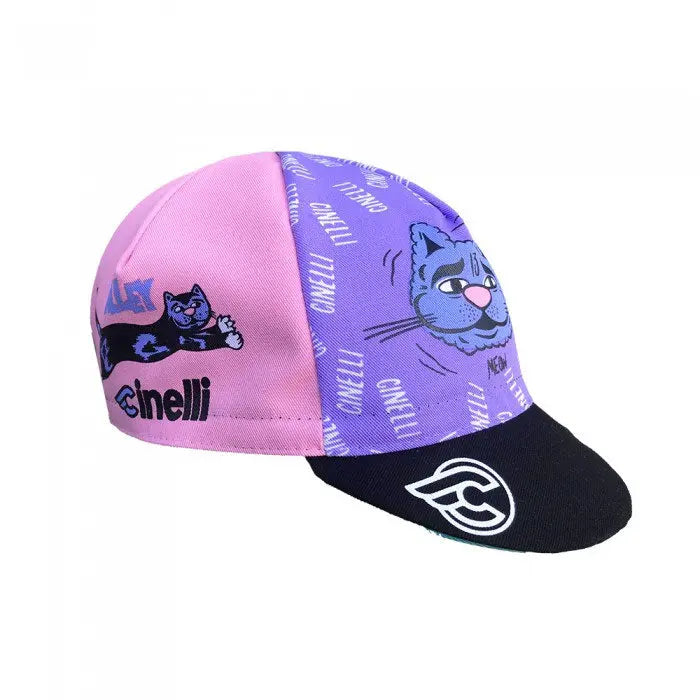 Cinelli Stevie Gee Alley Cat Cap Purple / Pink - FREE UK Shipping, FREE 365 Day Returns | Moto Central