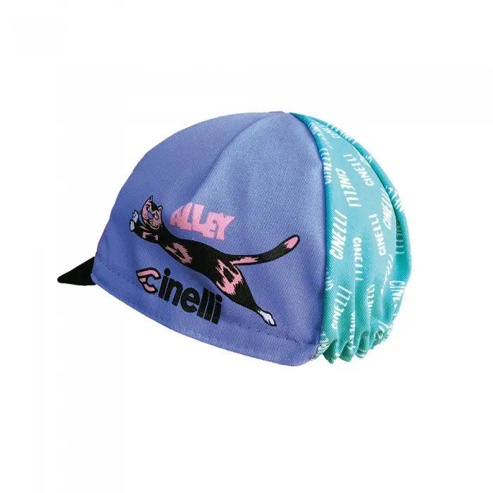 Cinelli Stevie Gee Alley Cat Cap Purple / Pink - FREE UK Shipping, FREE 365 Day Returns | Moto Central