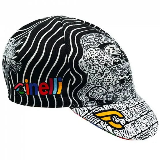 Cinelli Louie Cordero Lolobuko Cap Black / White - FREE UK Shipping, FREE 365 Day Returns | Moto Central