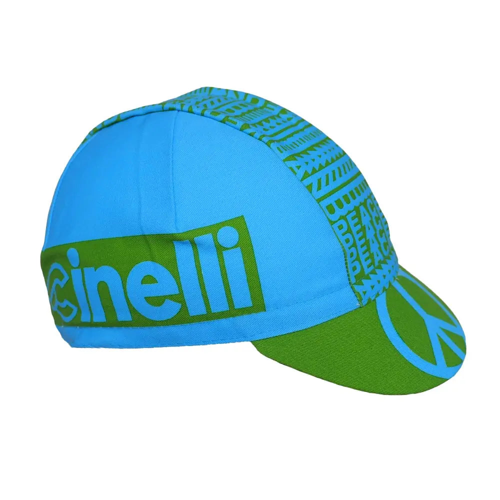 Cinelli Sky Peace Cap Blue - FREE UK Shipping, FREE 365 Day Returns | Moto Central