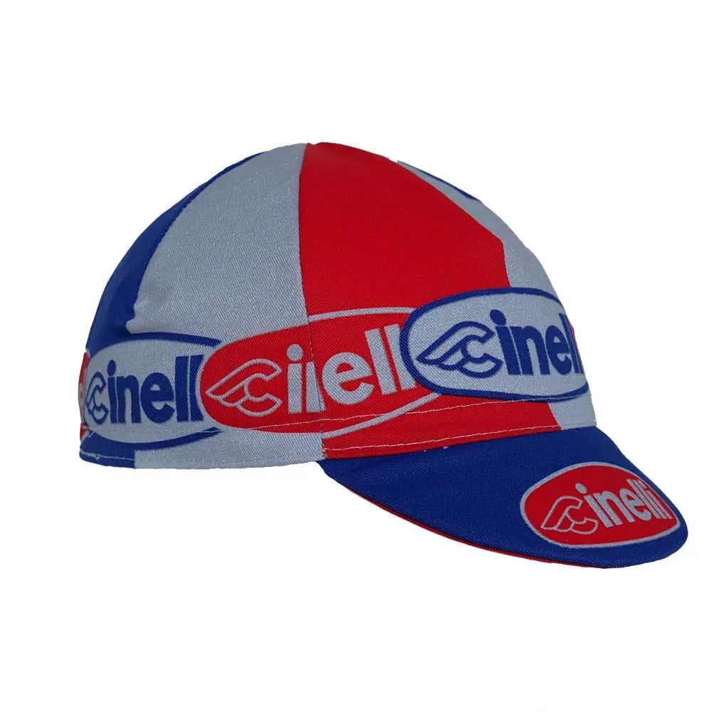 Cinelli Oval Cap Red / Blue - FREE UK Shipping, FREE 365 Day Returns | Moto Central