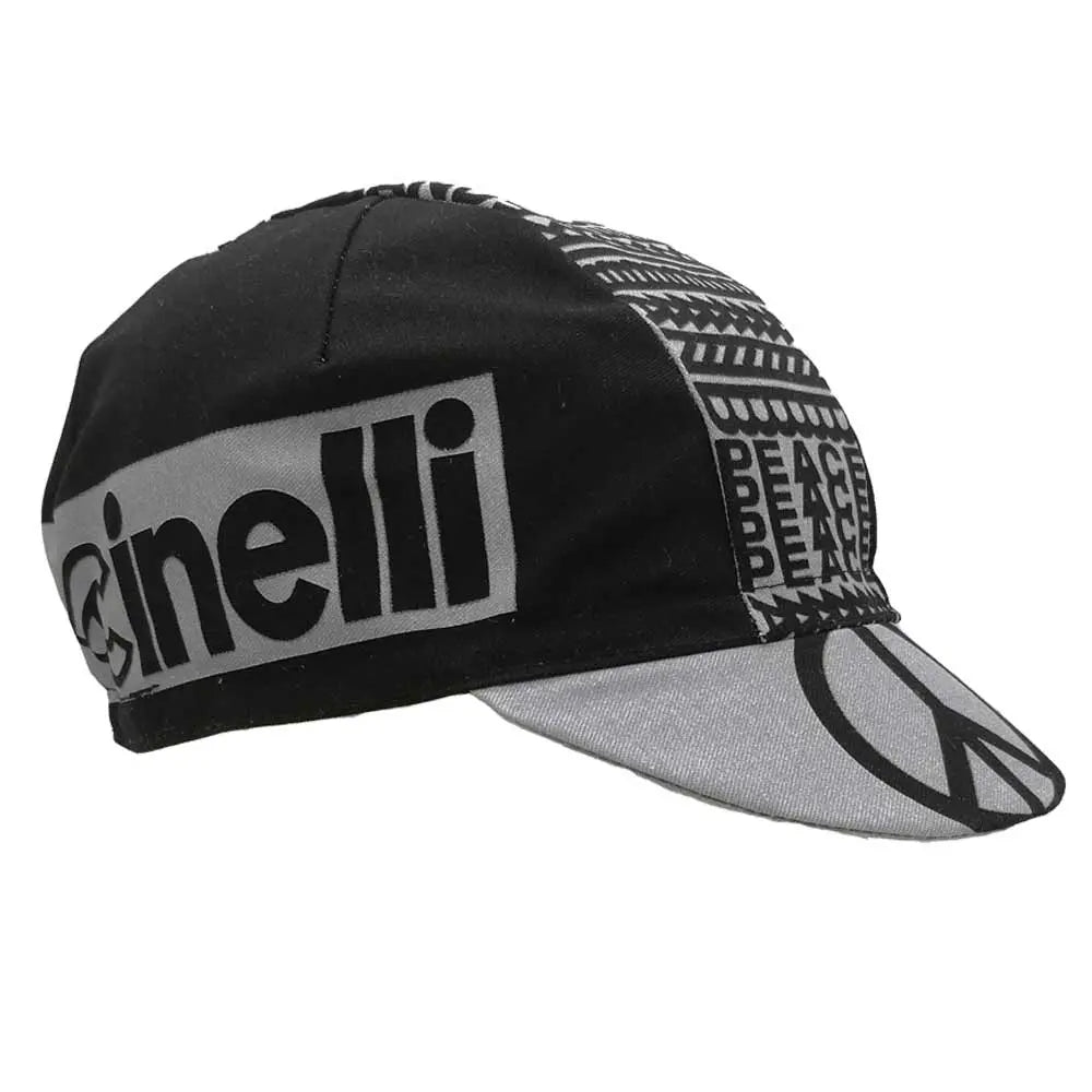 Cinelli Peace Cap Black - FREE UK Shipping, FREE 365 Day Returns | Moto Central
