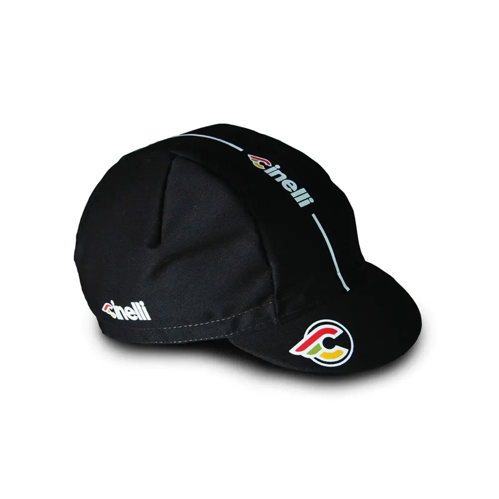 Cinelli Supercorsa Cotton Cap Black - FREE UK Shipping, FREE 365 Day Returns | Moto Central