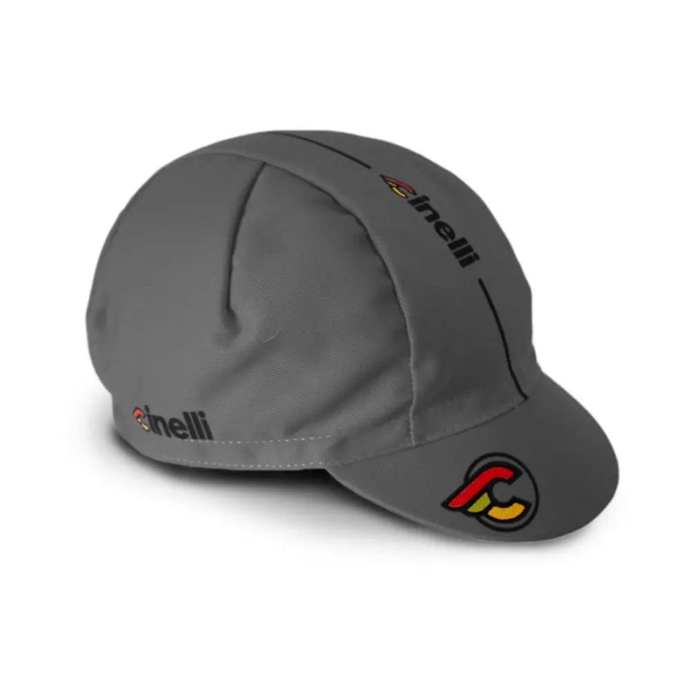 Cinelli Supercorsa Cotton Cap Grey - FREE UK Shipping, FREE 365 Day Returns | Moto Central