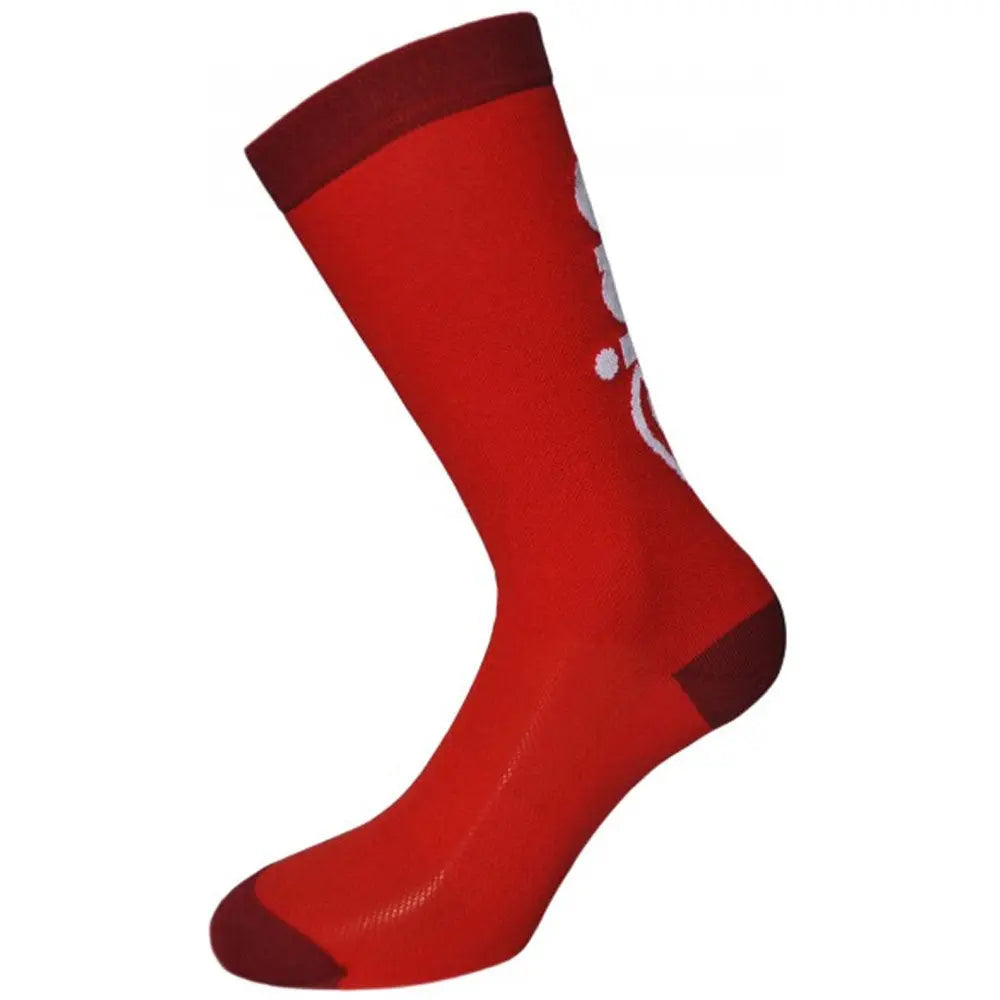 Cinelli Ciao Socks Red - FREE UK Shipping, FREE 365 Day Returns | Moto Central