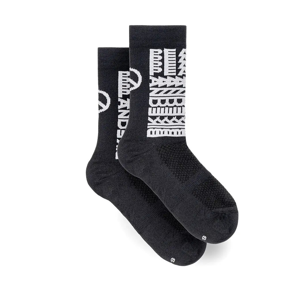 Cinelli Peace Socks Black - FREE UK Shipping, FREE 365 Day Returns | Moto Central
