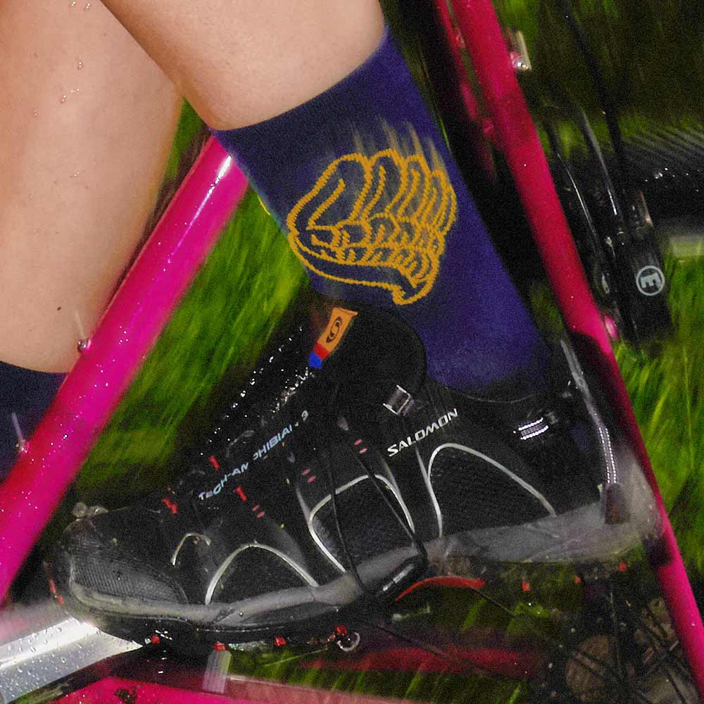 Cinelli Milano Bike Veterans Socks Blue - FREE UK Shipping, FREE 365 Day Returns | Moto Central