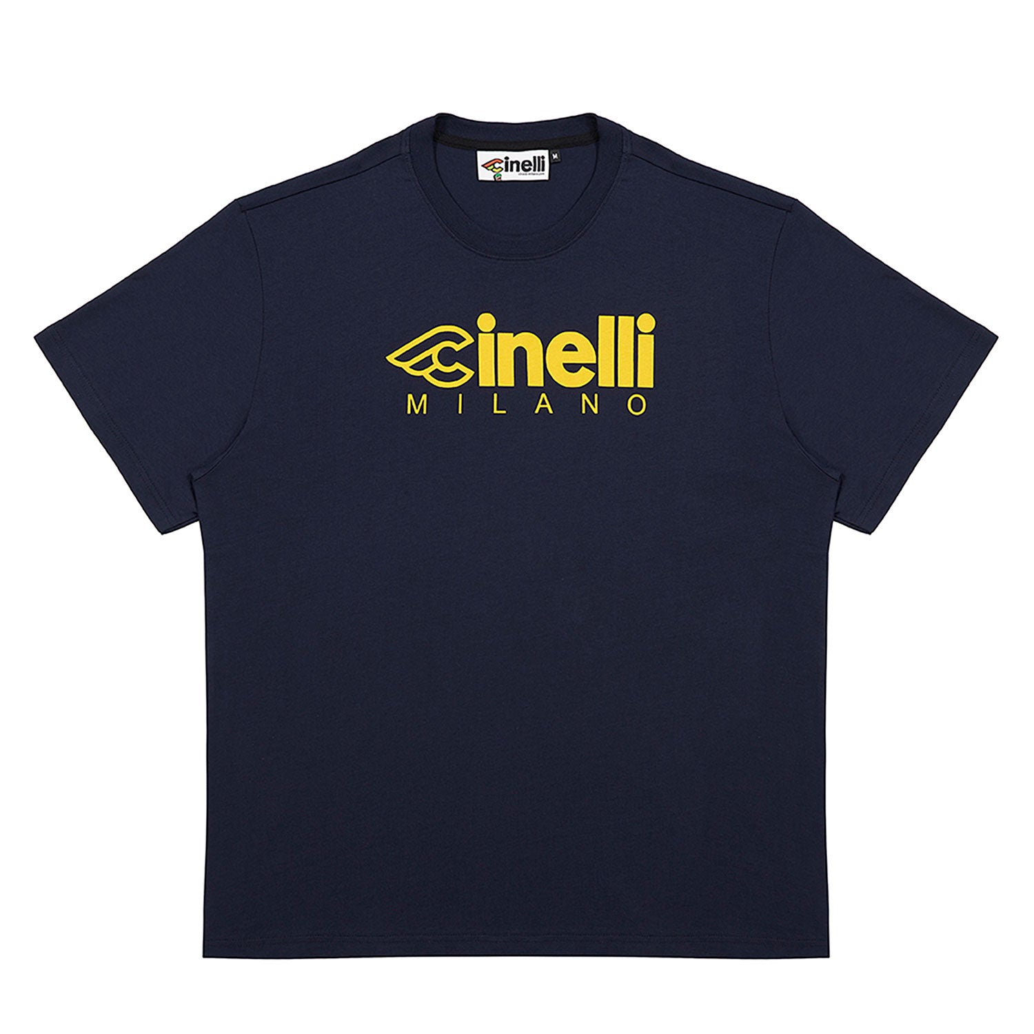 Cinelli Milano Cinelli T-Shirt Navy - FREE UK Shipping, FREE 365 Day Returns | Moto Central
