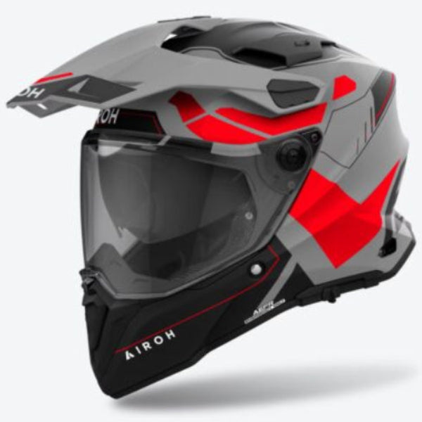Airoh Commander 2 Reveal Matt Fluo Red