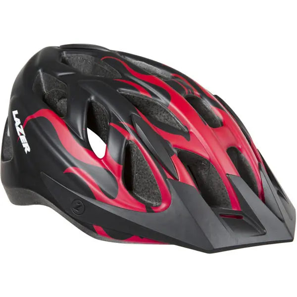 Lazer J1 Youth Cycle Helmet Big Flames - FREE UK Shipping, FREE 365 Day Returns | Moto Central