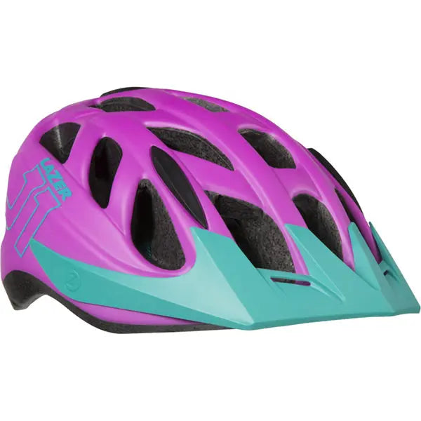 Lazer J1 Youth Cycle Helmet Purple / Turquoise - FREE UK Shipping, FREE 365 Day Returns | Moto Central