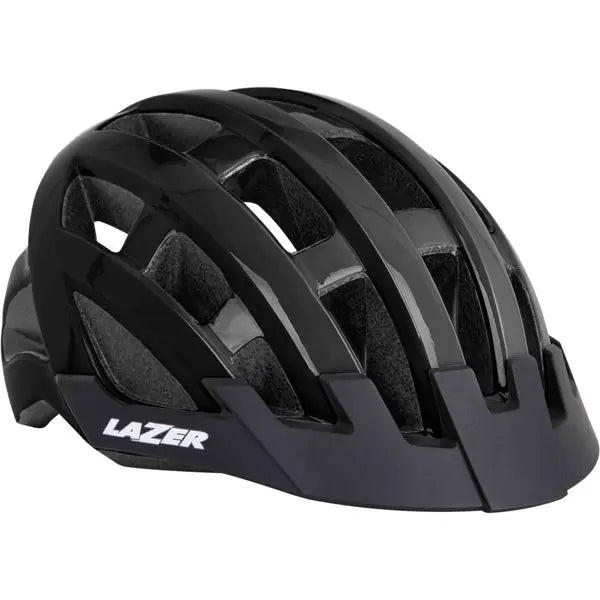 Lazer Compact Cycle Helmet Black - FREE UK Shipping, FREE 365 Day Returns | Moto Central