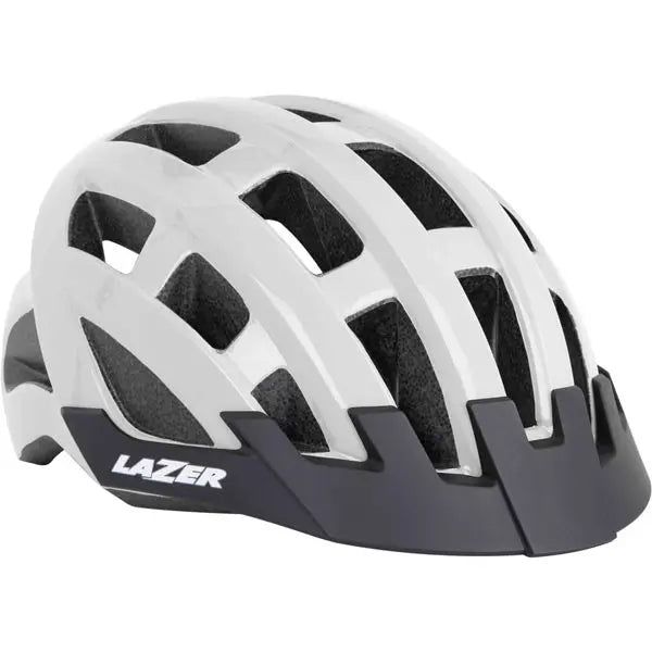 Lazer Compact Cycle Helmet White - FREE UK Shipping, FREE 365 Day Returns | Moto Central