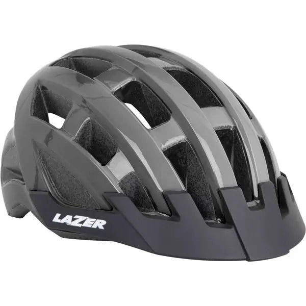 Lazer Compact Cycle Helmet Titanium - FREE UK Shipping, FREE 365 Day Returns | Moto Central