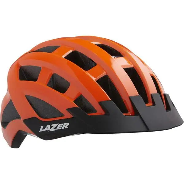 Lazer Compact Cycle Helmet Flash Orange - FREE UK Shipping, FREE 365 Day Returns | Moto Central