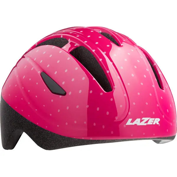 Lazer Bob+ Kids Cycle Helmet Pink Dots - FREE UK Shipping, FREE 365 Day Returns | Moto Central
