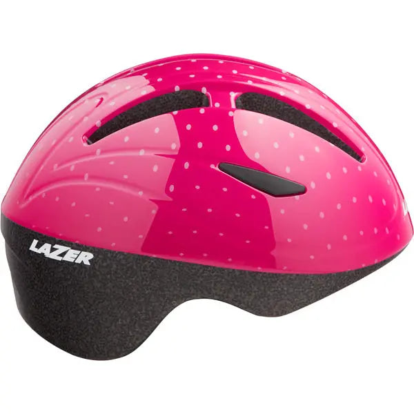 Lazer Bob+ Kids Cycle Helmet Pink Dots - FREE UK Shipping, FREE 365 Day Returns | Moto Central